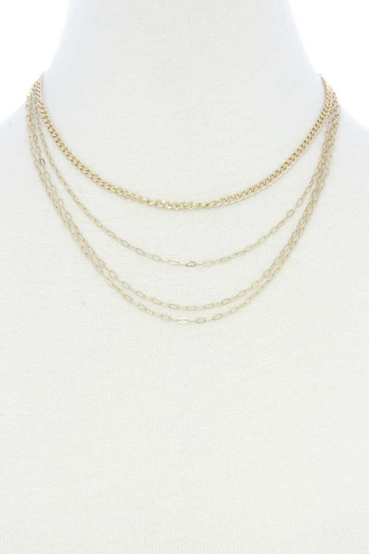 4 Layer Metal Necklace