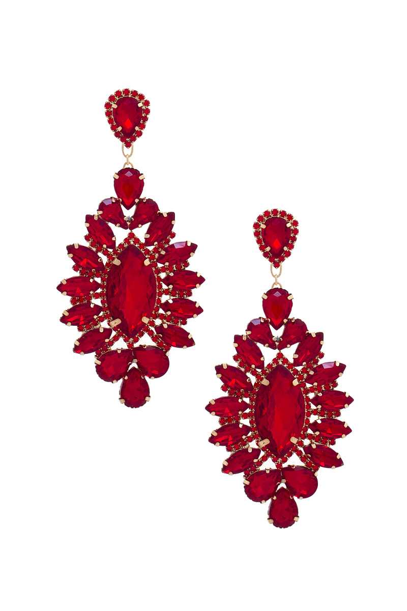 Marquise Rhinestone Dangle Earring