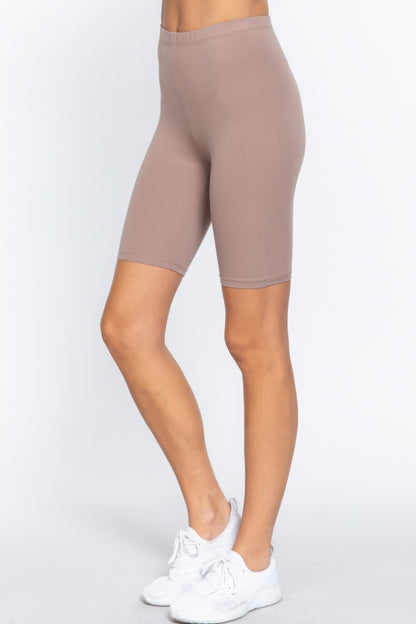 Cotton Jersey Short Leggings